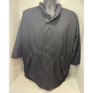 Footjoy Dryjoys Mens Jacket Quarter Zip Short Sleeve Windbreaker Black Size XL